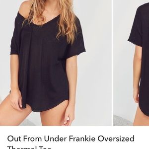 Out from under frankie oversized thermal tee!